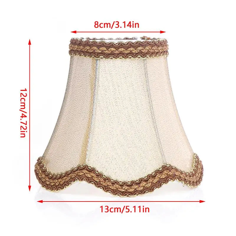 abat jour tissu floral beige marron bleu classique décoration maison DIY