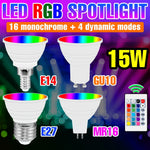 ampoules led rgb e14 e27 gu10 mr16 blanc transparent opaque moderne télécommande