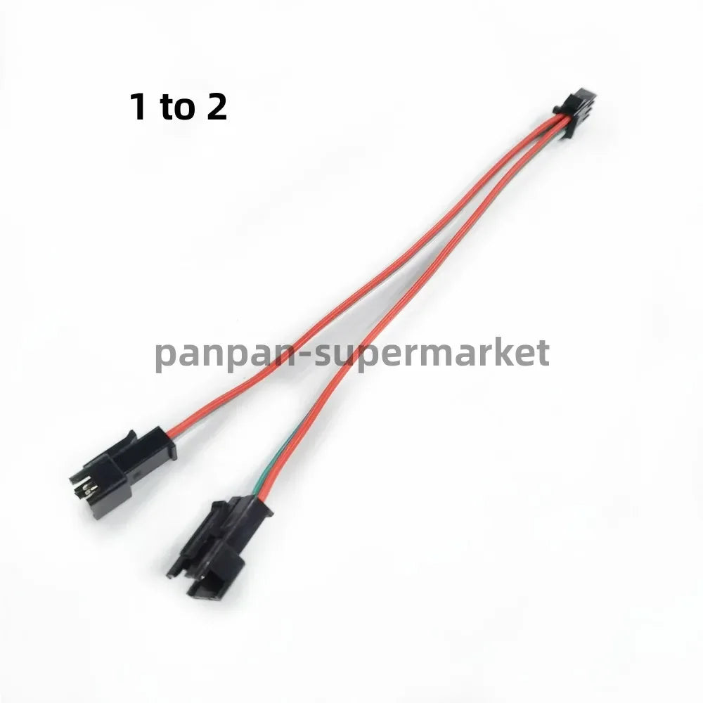 connecteur ruban led rouge vert blanc noir jst sm 3p fil cuivre cable different