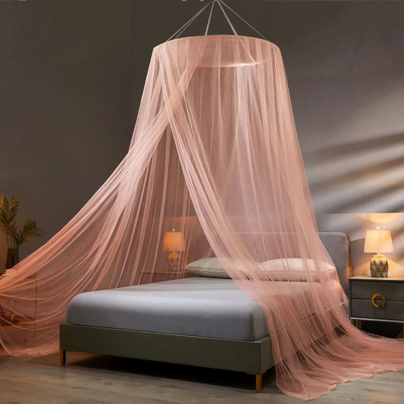 moustiquaire dôme suspendu transparent décoration romantique lit adulte polyester insecticide traitéextérieur camping voyage