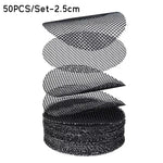 filtres mailles noirs pratiques pots fleurs diamètre 2.5cm 4.5cm 7.5cm 10cm