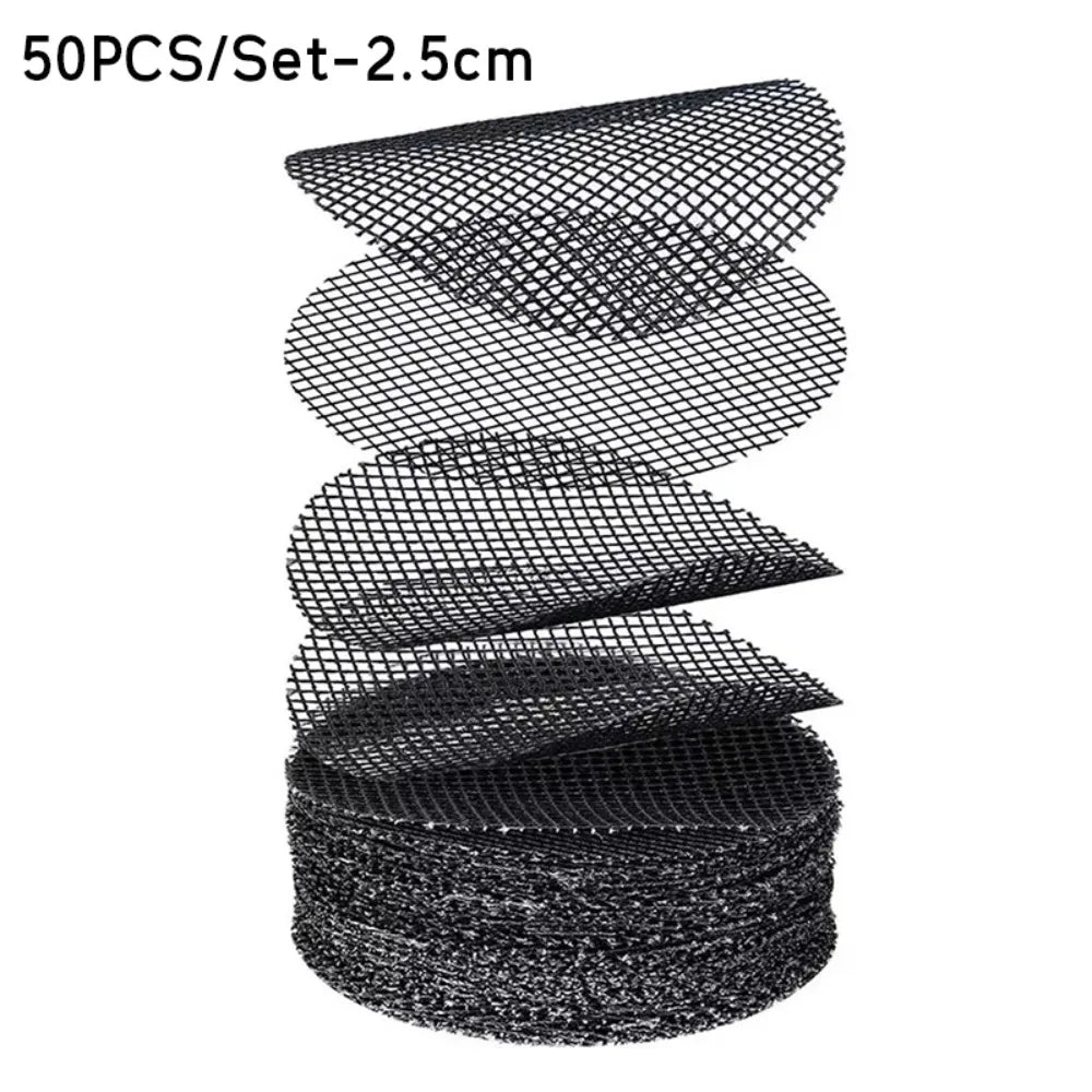 filtres mailles noirs pratiques pots fleurs diamètre 2.5cm 4.5cm 7.5cm 10cm