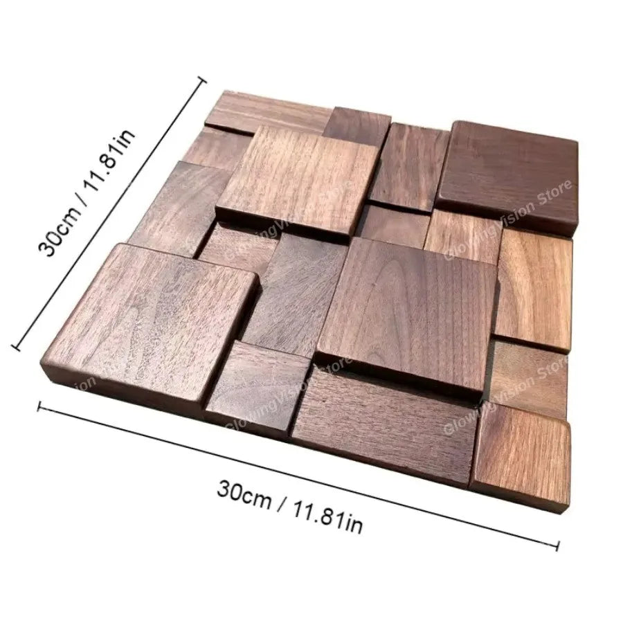 panneau décoratif bois moderne 3d marron clair grain naturel fixation mur opaque chambre