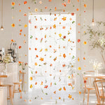 guirlande fleurs artificielles roses feuilles vertes decoration maison mariage anniversaire baby shower