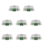 détecteur mouvement infrarouge noir blanc moderne sans fixation capteur infrarouge bornes vertes 76mm 45mm