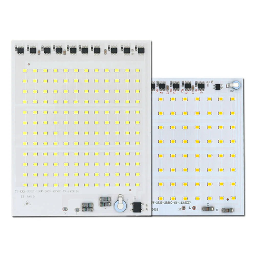 Panneau LED 150W 200W SMD2835 blanc moderne sans pilote 220V smart ic connecteurs commandes