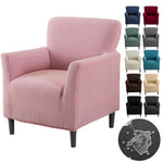 housse canapé jacquard extensible antidérapante lavable moderne couleur rose clair beige vert noir tissu