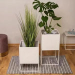 Étagère murale métal support plantes couleur vert salon moderne