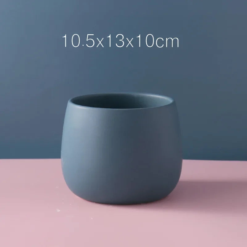 petit cache pot céramique moderne fleur artificielle décoration petit pot gris