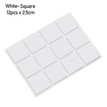 protecteurs sol feutre anti dérapant adhésifs mousse eva noirs blancs marrons ronds utilitaires 2.5cm