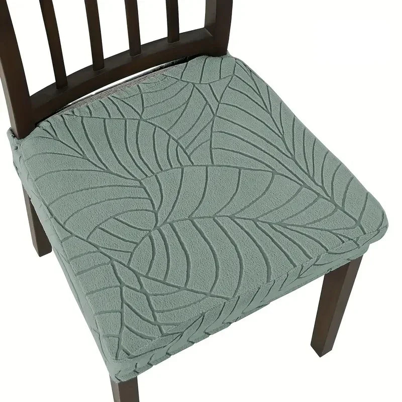 housse chaise extensible gris rayures ondulées moderne salle manger fauteuil