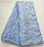 tissu dentelle brodée franges élégant vert clair bleu noir rose pâle blanc jaune doré