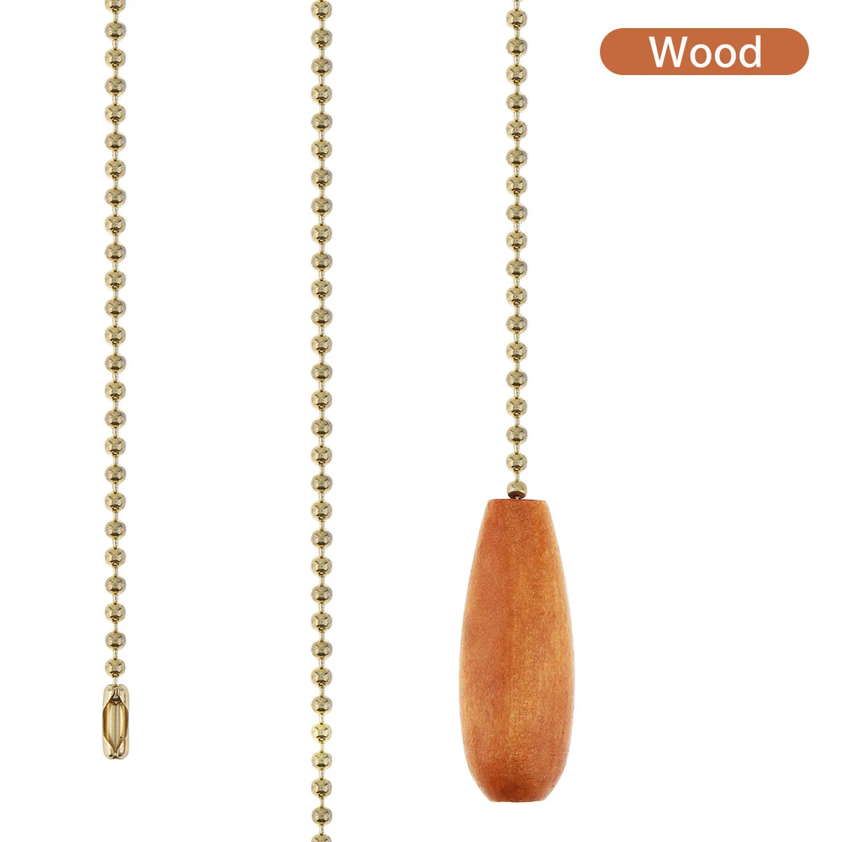 chaînes pull bois blanc brun noyer argent darkwood ventilateur lampe minimaliste