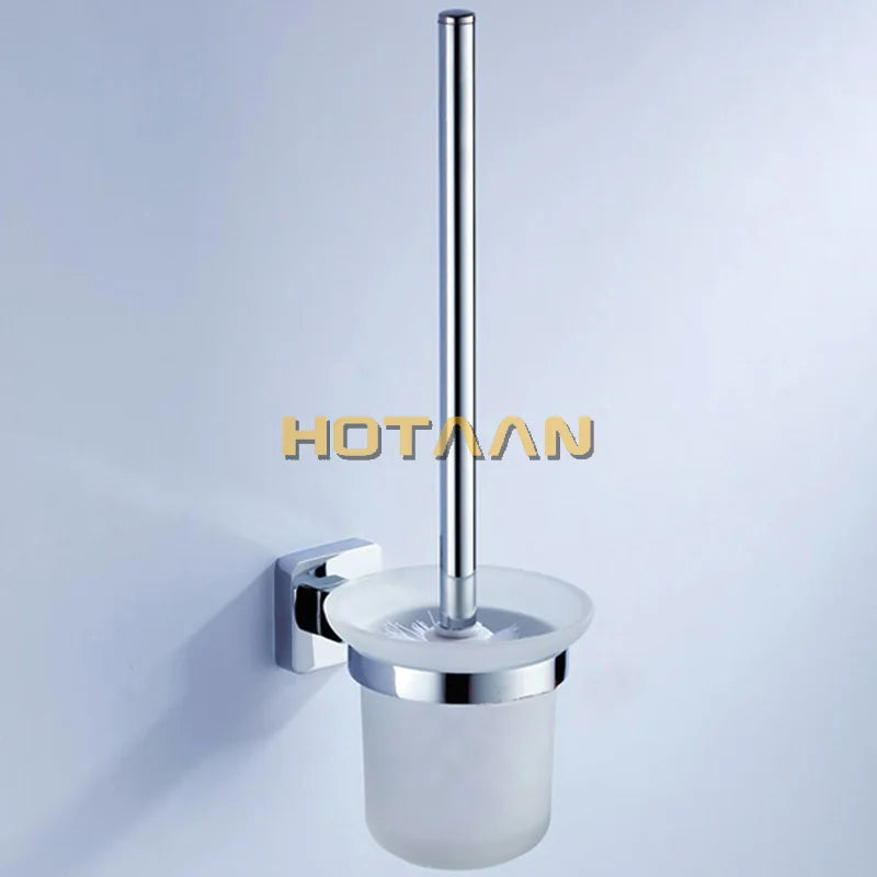 porte brosse wc moderne support mural blanc chrome opalescent fixations murales transparentes