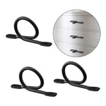 anneaux suspension noirs modernes matériau métal 12 vis