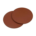coasters simili cuir marron gris modernes antidérapants imperméables table marron clair marron foncé