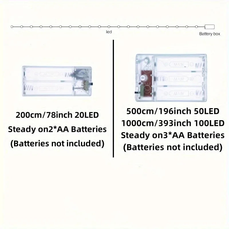 guirlande lumineuse feuilles vertes dorées moderne 100led 10mètres décoration chambre fête mariage anniversaire noël