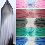 écharpe foulard femme tulle extensible transparent clips fixation accessoires mode