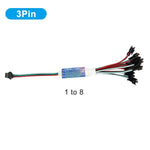 amplificateur signal led controle synchrone ws2815 ws2812 30m distance blanc noir moderne fonctionnel