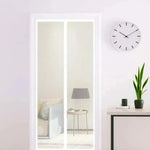 rideau anti moustiques porte fenetre fibre polyester magnetique noir semi transparent moderne minimaliste