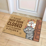 tapis porte dessin animé chats motifs anti dérapant facile entretien moderneintérieurextérieur