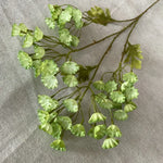 bouquet artificiel violet feuilles vertes décoration extérieure anniversaire mariage minimaliste