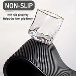 tapis drainage antidérapant pvc noir jaune points alvéoles moderne barista