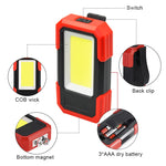 lampe travail led rouge noir inspection aimant clip 180° flash portable utilitaire