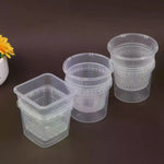 pots plantes transparents drainage moderne auto arrosage racines controle absorption double couche pratique