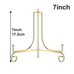 supports assiettes réutilisables or argent modernes clips élégants 10 12 cm