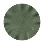placemats ronds tissu rayures concentriques moderne rose doré rouge gris beige orange festive