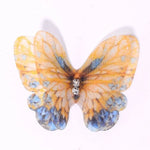 papillons artificiels clips couleur violet bleu vert rose orange imprimés semi transparents pack 50