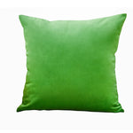 housse coussin carrée velours uni canapé salon décoration maison 45x45cm