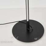 lampe pied moderne bande dorée argentée minimaliste interrupteur bouton led 10w 90 260v