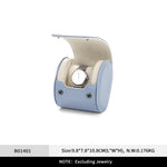 boîte montres cuir moderne gris clair bleu clair slots réutilisable respectueux environnement