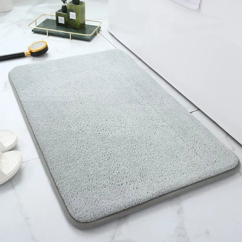 tapis bain polyester antidérapant moderne marron bleu violet rose gris intérieur extérieur