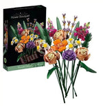 bouquets fleurs artificielles arbres bonsaï diy decoration intérieure assemble rose violet jaune orange vert