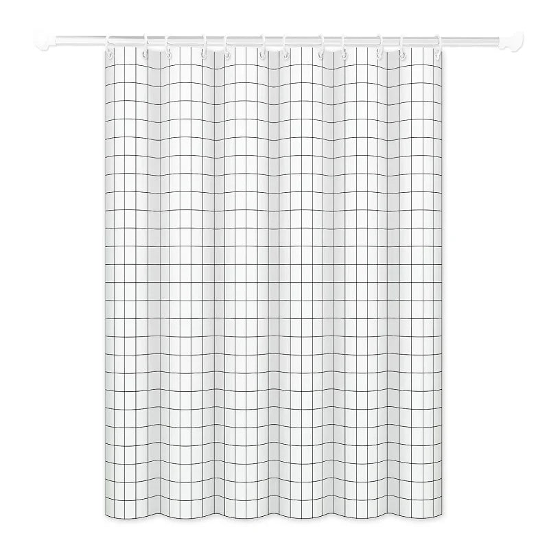 rideau douche blanc moderne grille opacité respectueux environnement