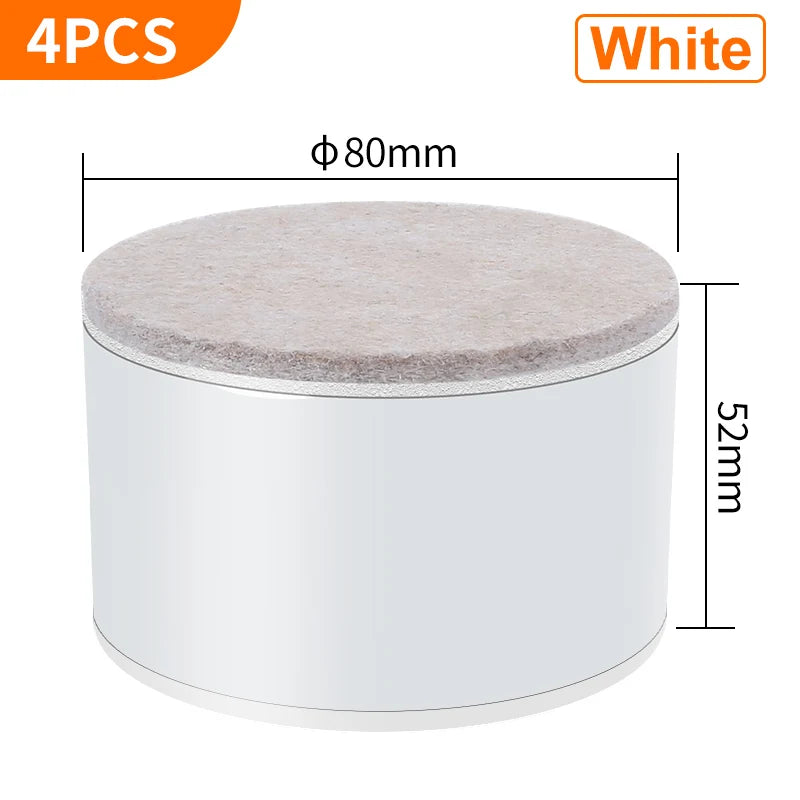 support meubles acier noir protecteur sol anti rayure adhésif 3m
