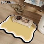 tapis absorbant boue diatomées animaux compagnie bol nourriture gris moderne minimaliste adhésif rapide sec