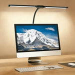 lampe led double tête clip noir blanc moderne interrupteur tactileflux lumineux réglableusb