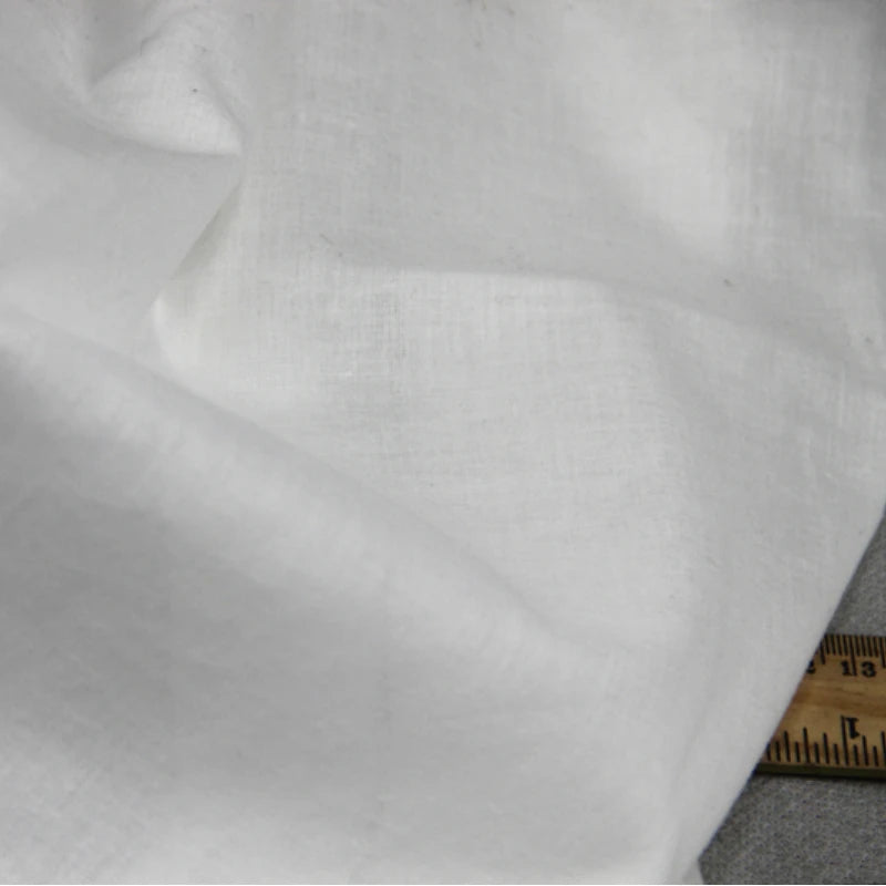 tissu voile coton blanc résistance déchirure 140cm large bricolage simple naturel matériauxoplastiquefixationruleincluded