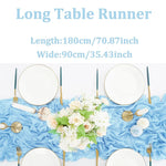 nappes longues décoratives plissées couleurs lilas rose beige semi transparentes romantique table runners