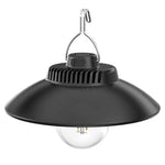 lampe suspendue industrielle noir mat led rechargeable crochets adhésifs lumière jaune