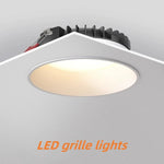 Spot LED moderne blanc clips 6000K 4000K 3000K 12W 18W 24W