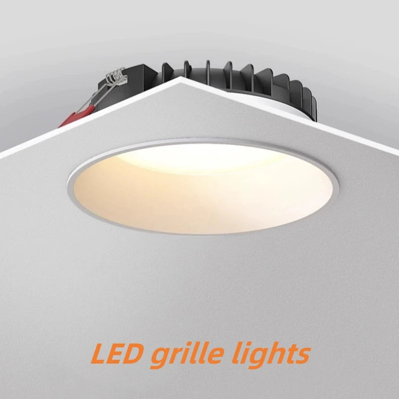 Spot LED moderne blanc clips 6000K 4000K 3000K 12W 18W 24W
