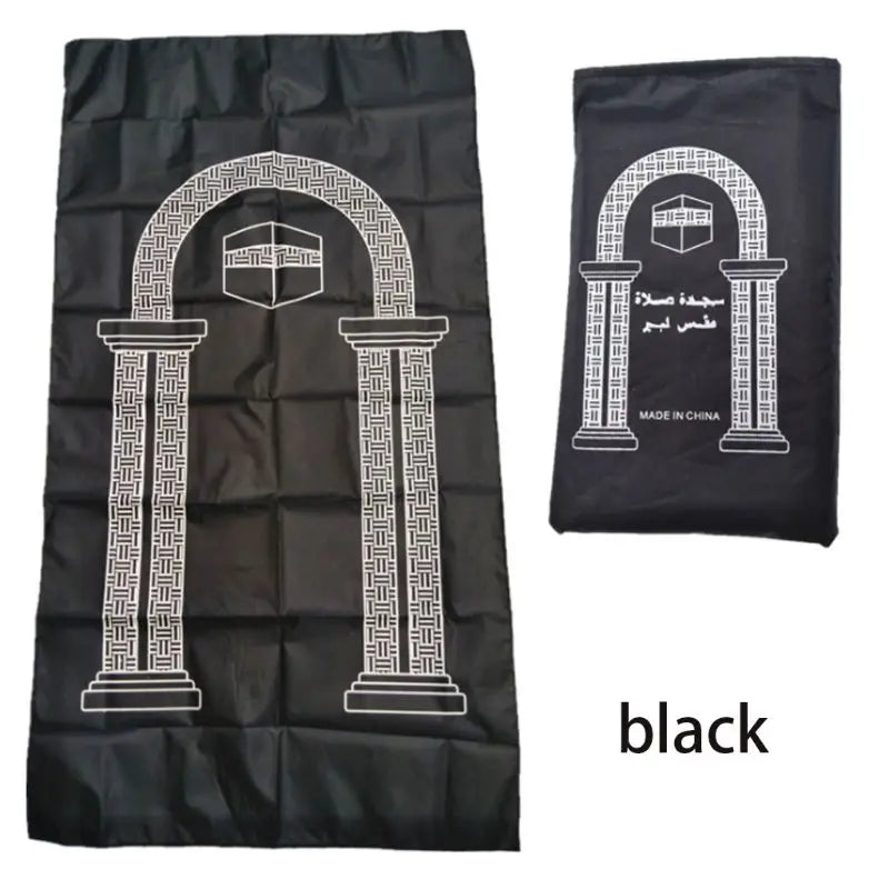 tapis prière islamique imperméable cuir couleur noire bleue rouge moderne