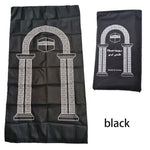 tapis prière islamique imperméable cuir couleur noire bleue rouge moderne