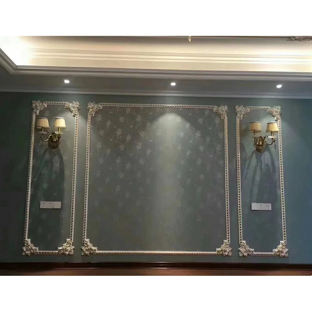 panneau mural décoration maison doré argenté floral baroque durable facile résistant eau