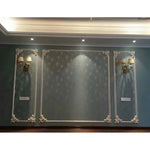 panneau mural décoration maison doré argenté floral baroque durable facile résistant eau